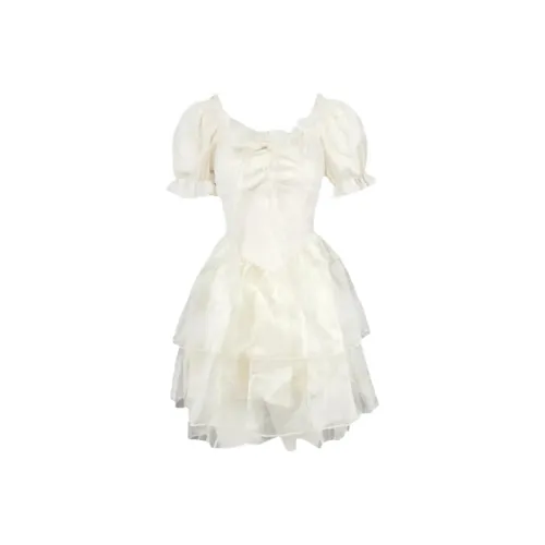 QYPRF Short Sleeved Dress Women's