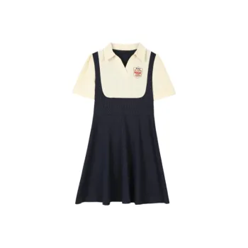 KYKW Short Sleeved Dress Women's Navy Blue