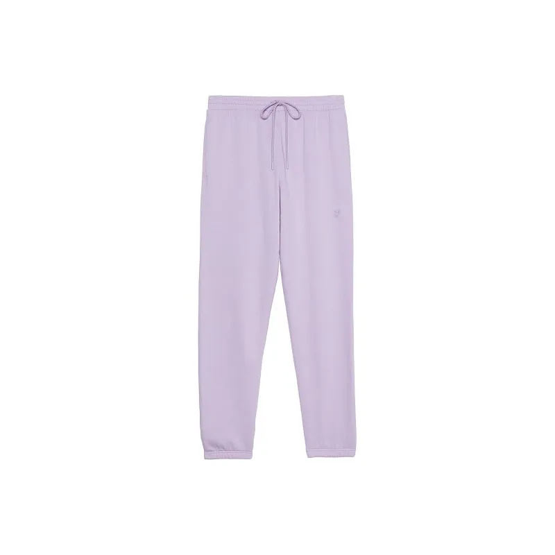 Victoria's Secret PINK IVY FLEECE SLIM SWEATPANTS/Pastel Lilac Knitted Sports Pants Women's Light Purple-0