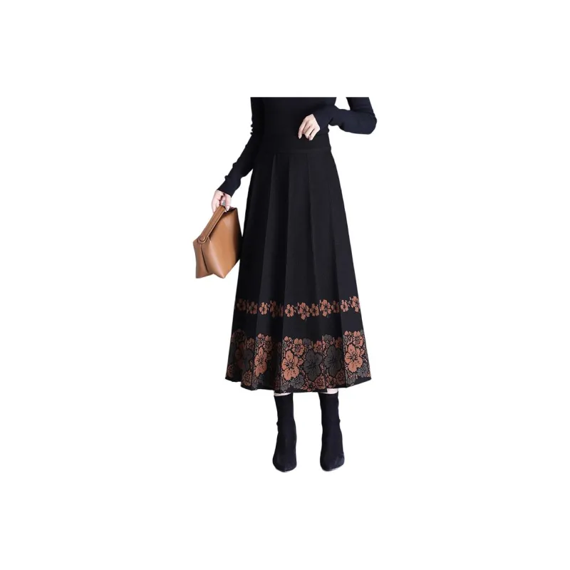 La Chapelle Knit Long Skirt Women's-2