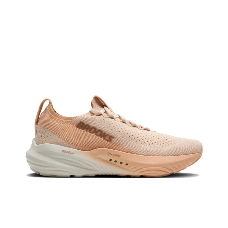 Brooks Glycerin StealthFit 22 Almond Peach Portabella Women's-1