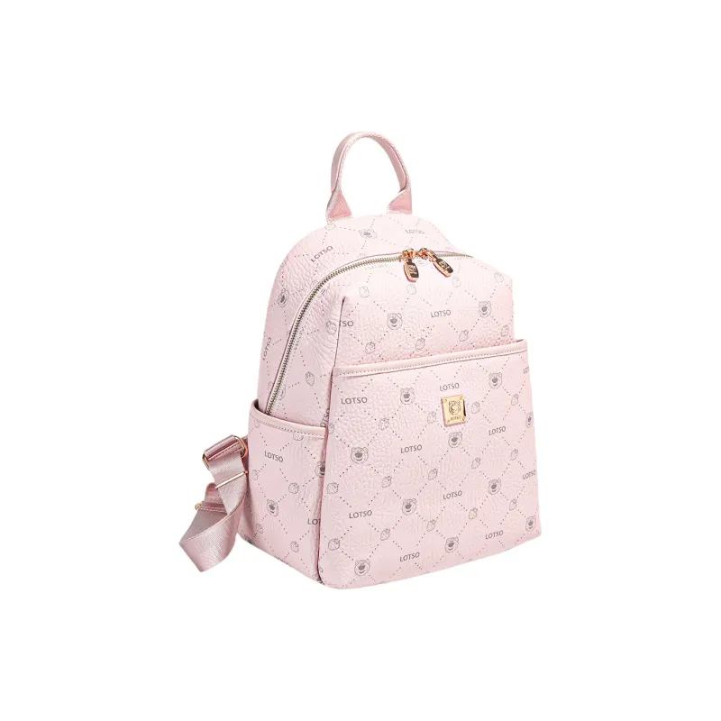 Disney Strawberry Bear Series PVC Backpack Women's Pink/White-3