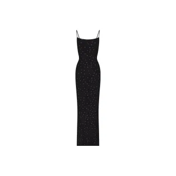 skims ONYX SPARKLE PRINT Soft Lounge Long Slip Dress