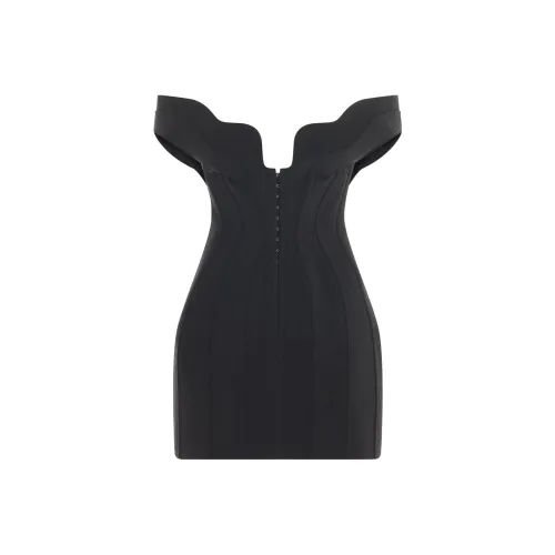 Mugler Wavy detail Corset Minidress