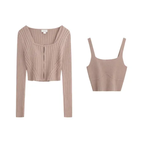 CALVIN KLEIN Casual Suit Women's Mocha Beige