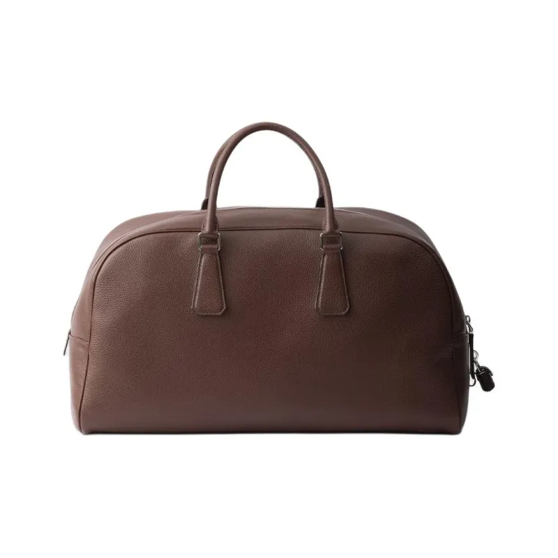 PRADA Calfskin Travel Bag Men's Ochre-2