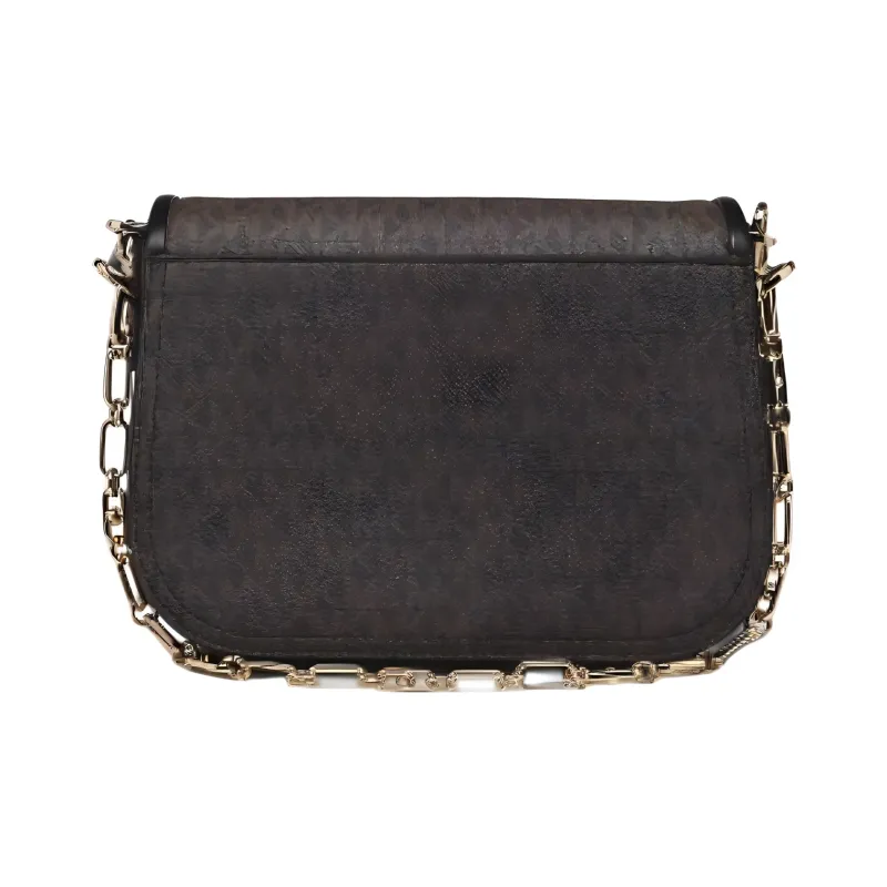 MICHAEL KORS PARKER Canvas Handbag, Shoulder Bag Medium Size Women's Black Umber-3