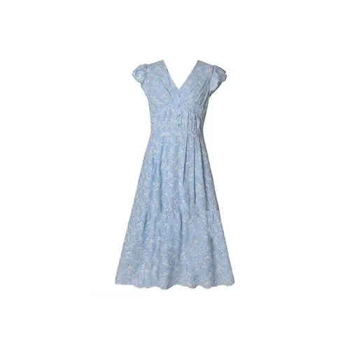 AURORA MUSE Short Sleeved Dress Women's Blue