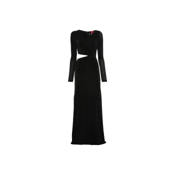 HUGO BOSS Piercing-detail Maxi Dress