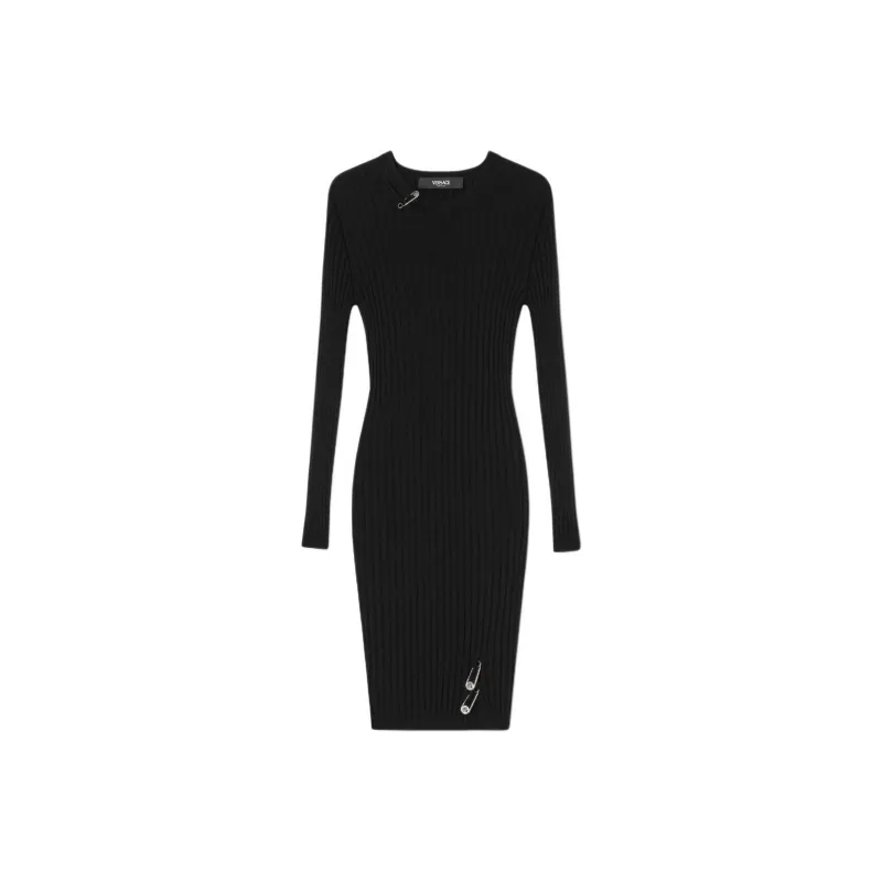 VERSACE Long Sleeved Knitted Dress-0