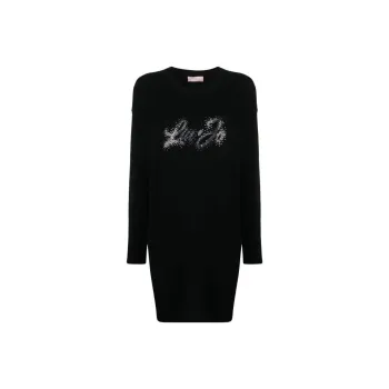LIU·JO Rhinestone-embellished Sweater Minidress