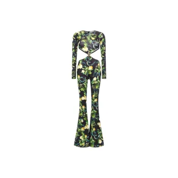 Roberto Cavalli SS24 Jumpsuit Women's Nero