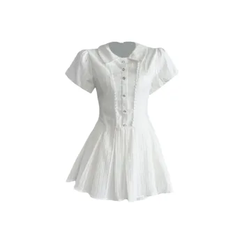 MTHE Short Sleeved Dress Women's White