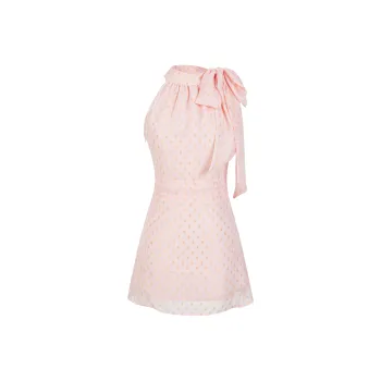 UPNANAWANG Sleeveless Dress Women's Pink