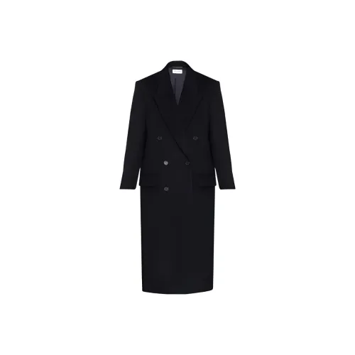 SAINT LAURENT Coat Women's Black