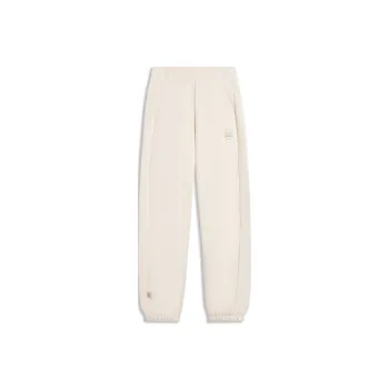 LiNing Sports Life Collection Knitted Sports Pants Women's Swan White R