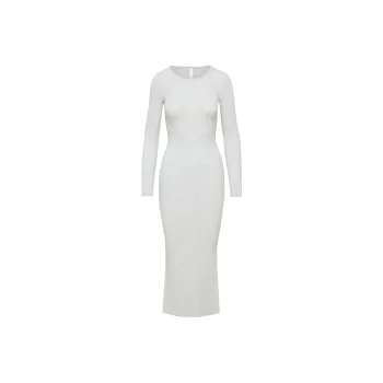 ARITZIA The Group By Babaton Luxe Lounge Serenity Dress Long-Sleeved Dresses Women's Heather Chrome