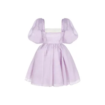 Selkie Short Sleeved Dresses Women's Light Purple