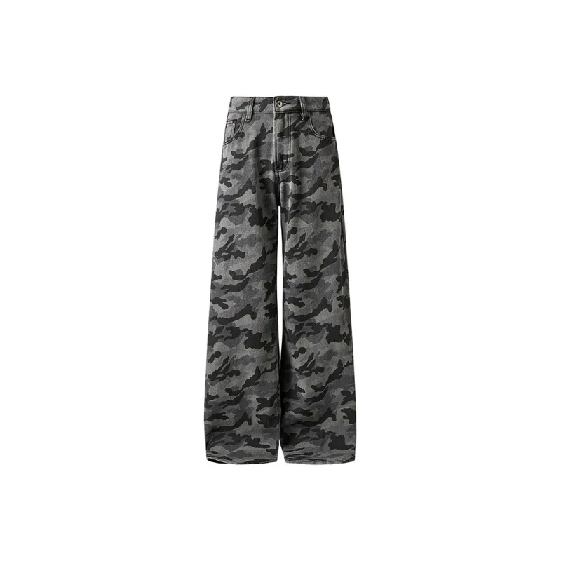 ZNZX Jeans Loose Fit Women's Gray-0