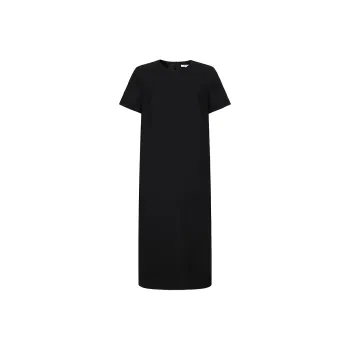 JZ. ANNAKRO Short Sleeved Dress Women's Plain Black