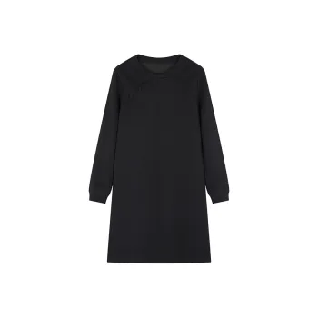 Mo Han Yi Mei Long Sleeved Dresses Women's Black