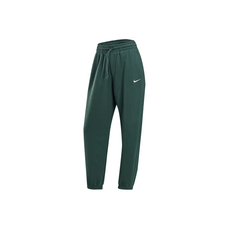 Nike Knitted Sports Pants Women's Dark Green-0