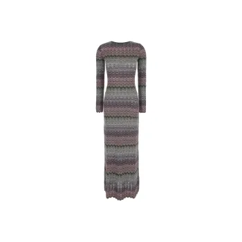MISSONI Lame Greek Motif Maxi Dress