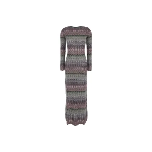 MISSONI Lame Greek Motif Maxi Dress