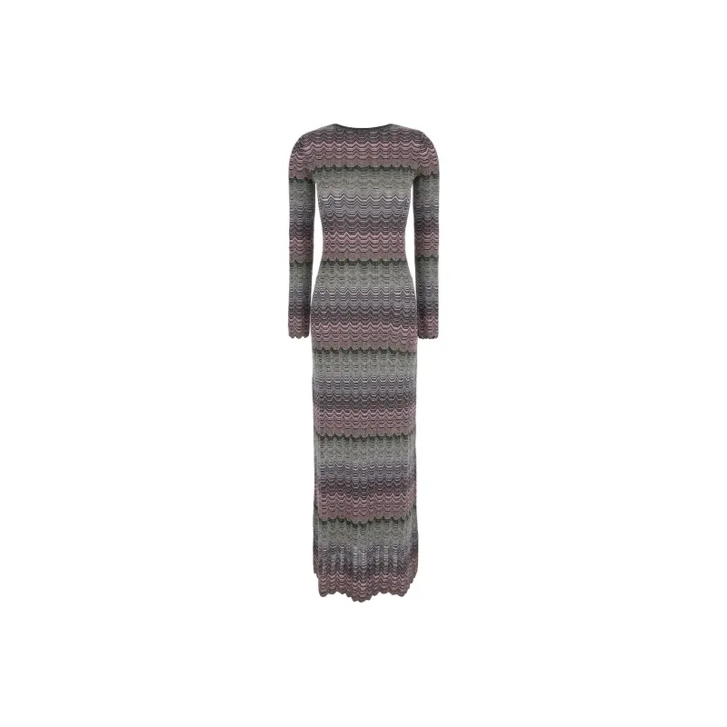 MISSONI Lame Greek Motif Maxi Dress-0