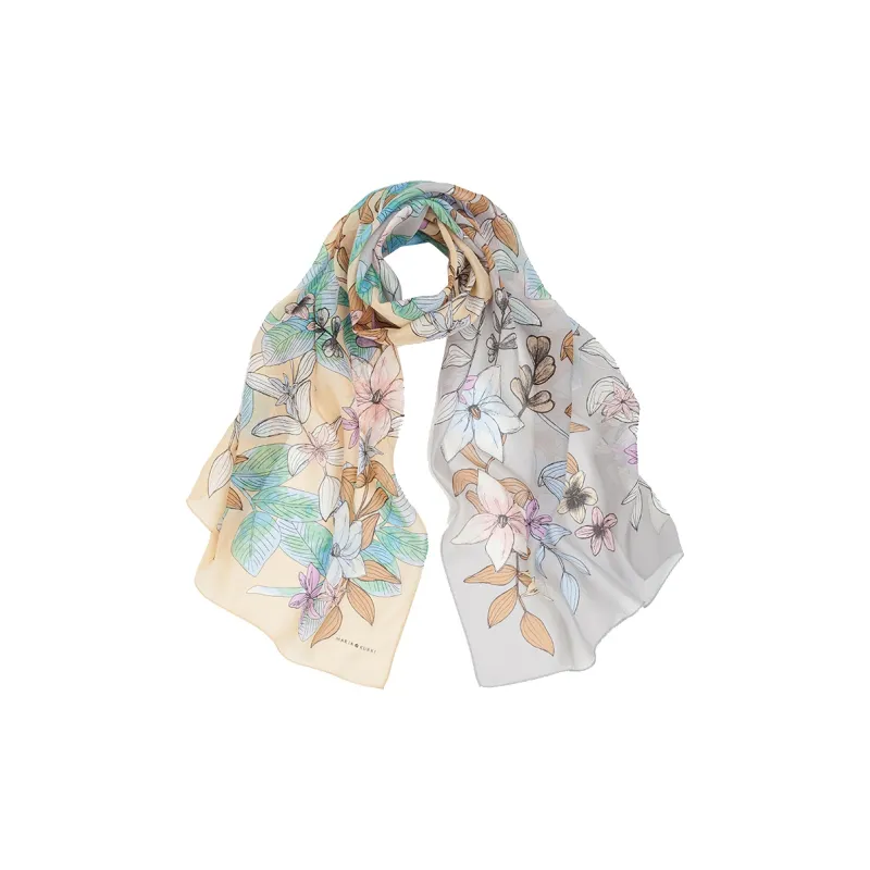 MARJAKURKI Mulberry Silk Scarves Women's-1