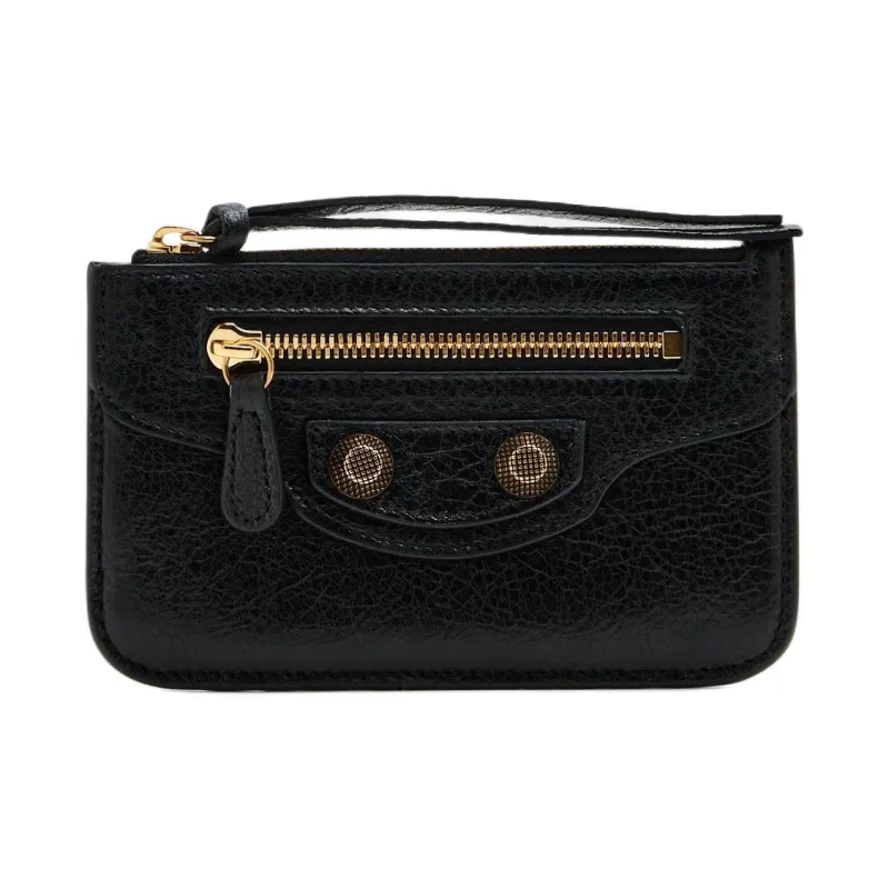 Balenciaga Le Cagole Lambskin Wallet Women's Black-0