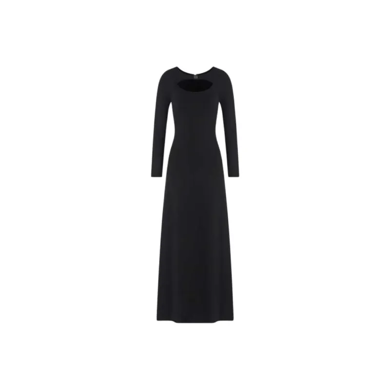 ARMANI EXCHANGEAE SS25 Long Sleeved Dress Women's Black-0
