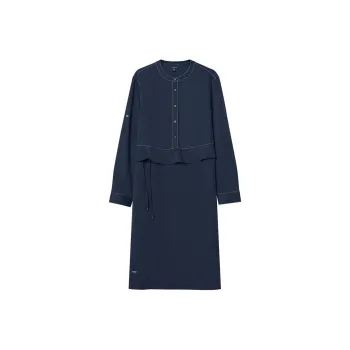 NAUTICA Long Sleeved Dress Women's Light Navy Blue
