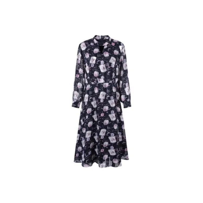 JZ. ANNAKRO Long Sleeved Dresses Women's Blossom Pink Red-0