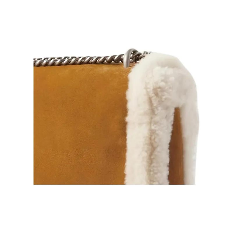 GUCCI Dionysus Suede Shoulder Bag Crossbody Bag Women's Tan-4