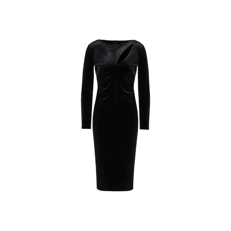 ARMANI EXCHANGE FW24 Long Sleeved Dress Women's Black-0