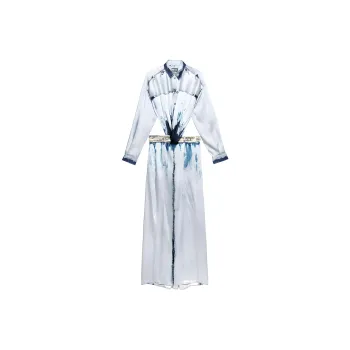 DIESEL Long-Sleeved Dresses Women's Light Blue