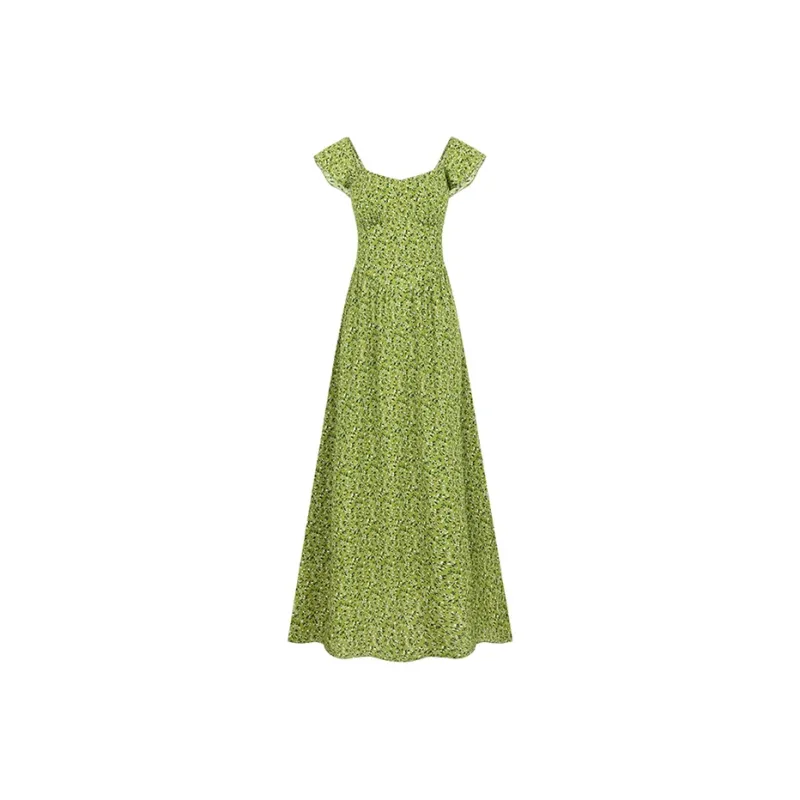PAZZO Short Sleeved Dress Women's Green-0