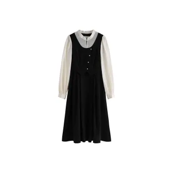 FANSILANEN Long Sleeved Dresses Women's Black
