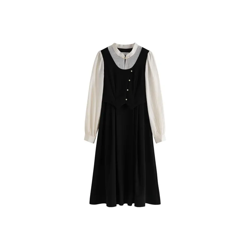 FANSILANEN Long-Sleeved Dresses Women's Black-0
