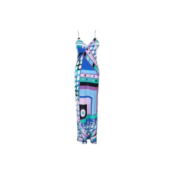 EMILIO PUCCI Vivara print Silk Maxidress