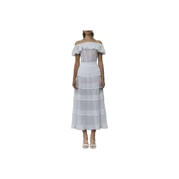 Antonino Valenti Knit Long Skirt Women's White