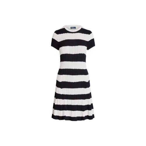 Polo Ralph Lauren Cable knit Striped Midi Dress
