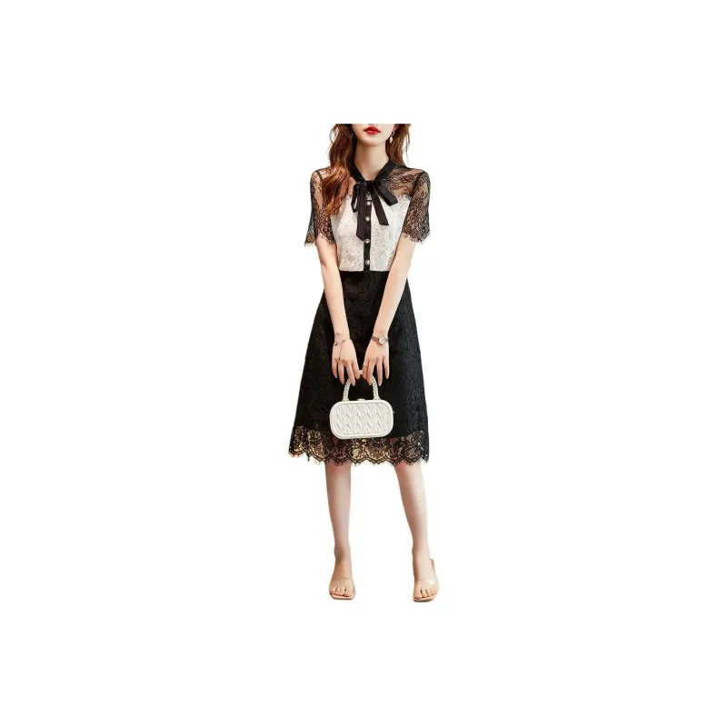 XWI Short Sleeved Dresses Women's Black-0