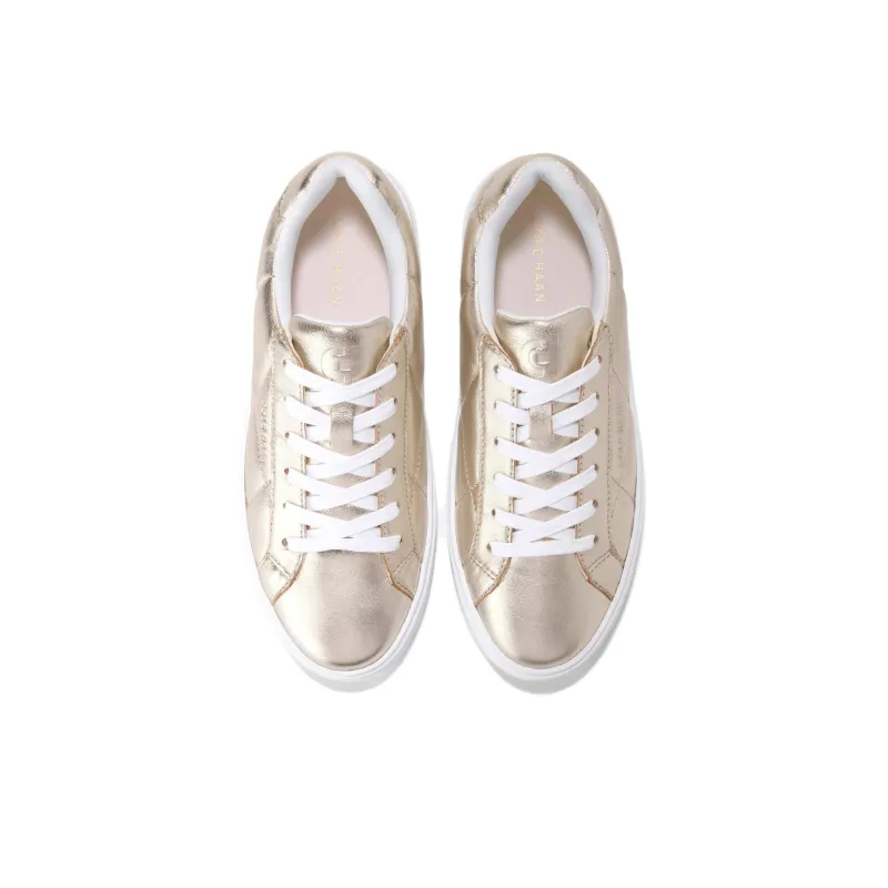 COLE HAAN GRAND CROSSCOURT Collection Low Top Skateboard Shoes Women's Gold-5