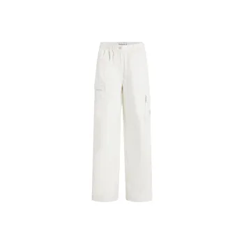CALVIN KLEIN Cargo Pants Europe Version Women's Ice White