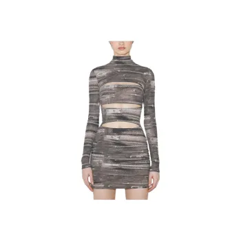 Misbhv Long-Sleeved Dresses Women's Khaki