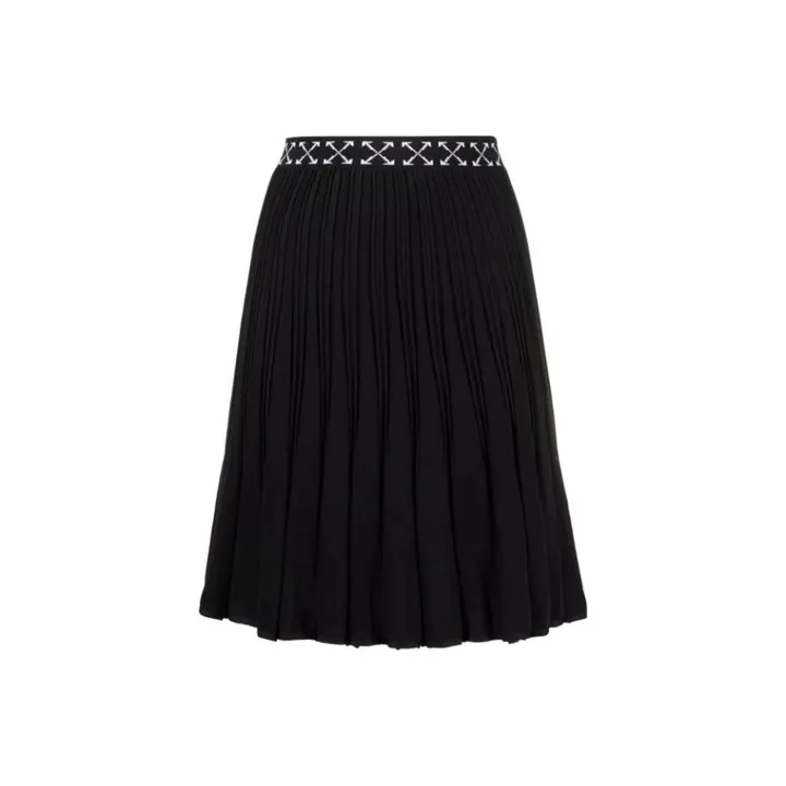 OFF WHITE FW21 Casual Long Skirts Women's Black-0