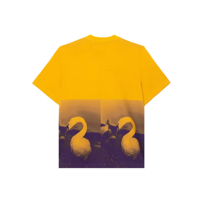 Burberry Swan Graphic Short Sleeve T Shirt-1
