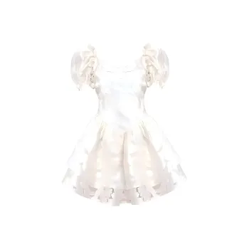 XIAOJUCHUANLI Short Sleeved Dress Women's Image Color